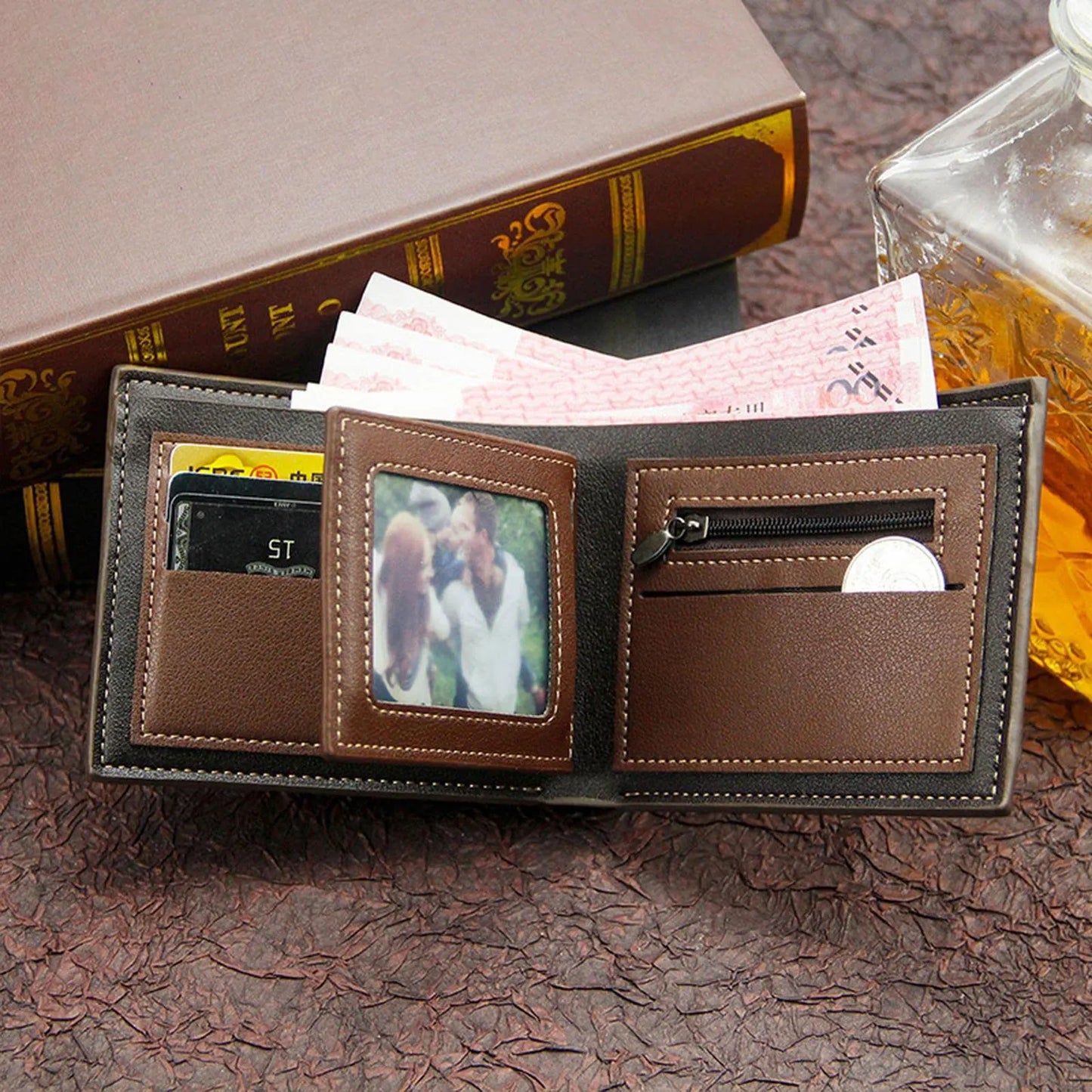 Men's  Large Capacity Leather Wallet