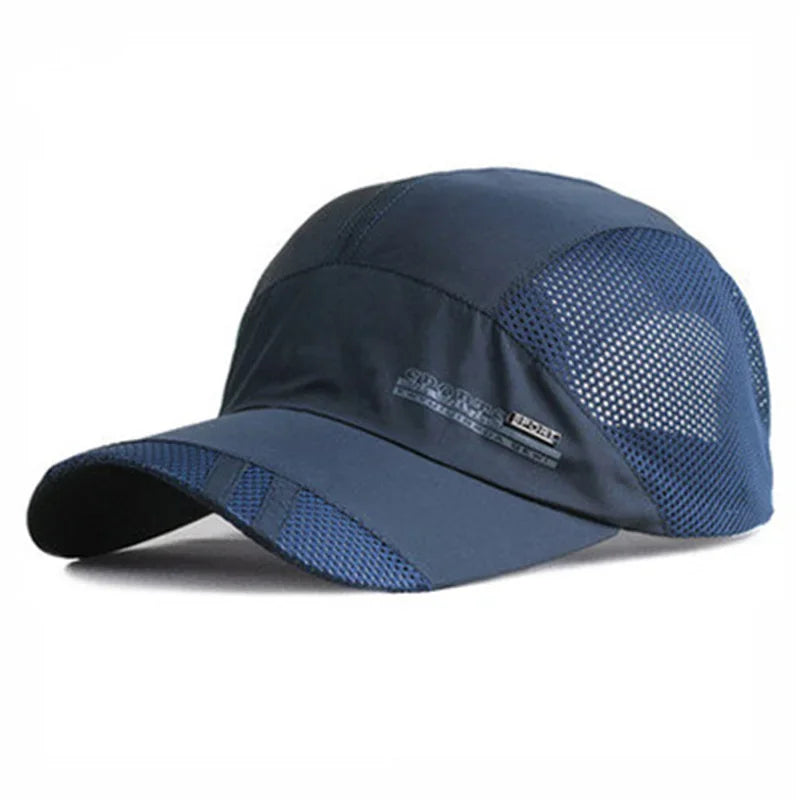 Adjustable Quick Dry Braethable Hat Running Baseball Summer Mesh Cap Visor Sports Cool Fashion Hot Outdoor Popular Men Women