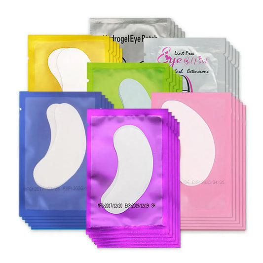 50/100PCS Wholesale Hydrogel Gel Eye Patches for Eyelash Extension Eyepads Eyelash patch Lash Extension Mask Eyepad Makeup