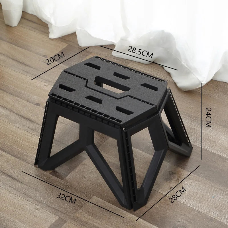 Portable Folding Stool Thickened Small Bench Outdoor Camping Stool Stool Stall Stool Fishing Stool Portable Plastic Low Stool