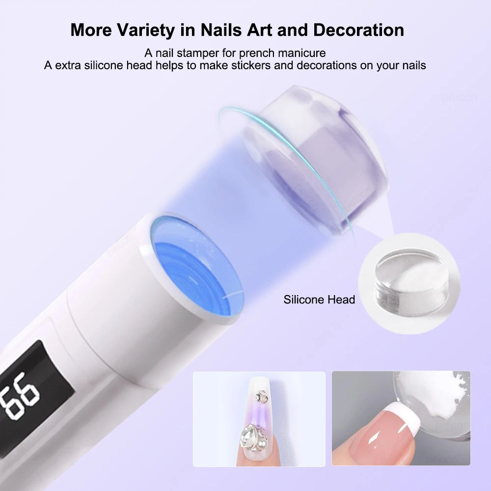 UV LED Nail Lamp Mini UV Nail Lamp for Manicure Portable Nail Dryer Stand Lamp Professional Ultraviolet Mini Nails Drying Light