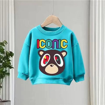 Autumn Children Boy Clothes Set Kid Girls Cartoon Printed Sweatshirts Pullover Top And Pants 2pcs Suit Baby Fashion Tracksuits