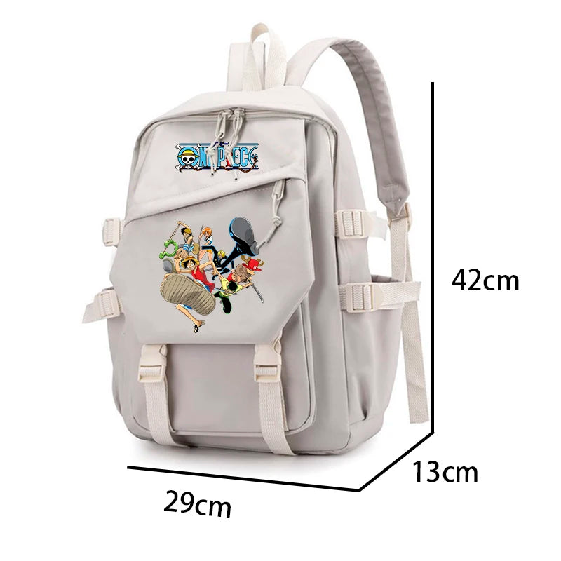 3Pcs/set One Piece Backpack for Boy Girl School Student Teenager Book Bags with Lunch Bags Women Rucksack Travel Mochila Escolar