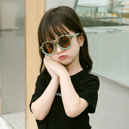 1PCS Kids Square Sunglasses Children Oversize Retro UV400 Baby Glasses Punk Eyewear Shades Goggles for 3-8 Years Old Boys Girls