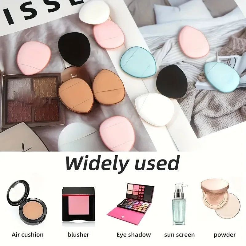 5/10Pcs Mini Finger Puff Foundation Small Air Cushion Powder Sponge Face Concealer BB Cream Cosmetic Applicator Makeup Tools