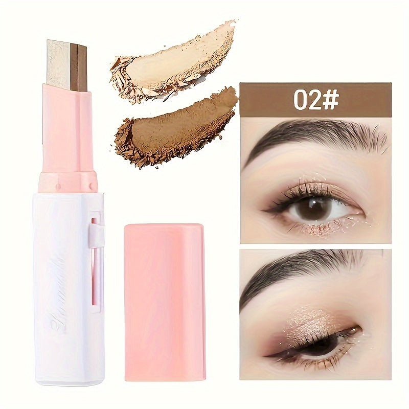 6pcs Dual-Tone Pearlescent Eyeshadow Sticks