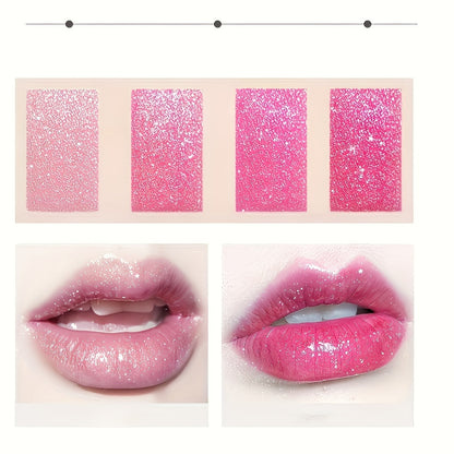 Gel Lipstick with Shimmering Rose Hue: Moisturizing, Durable, and Suitable for All Skin Types