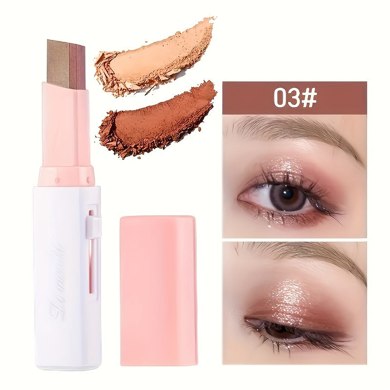 6pcs Dual-Tone Pearlescent Eyeshadow Sticks