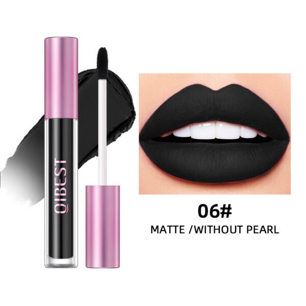 Pearlescent Lip Lacquer Gold Matte Durable Easy To Color - Image 9