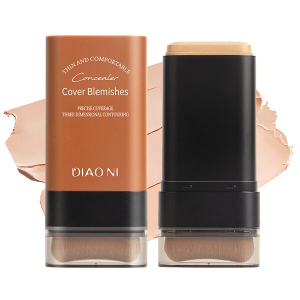 5 Colors With Brush 20g Moisturizing Light Transparent Concealing Foundation - Image 2