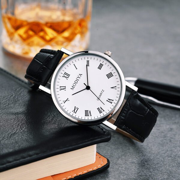 Men's Fashion Simple Belt Quartz Watch - Image 3