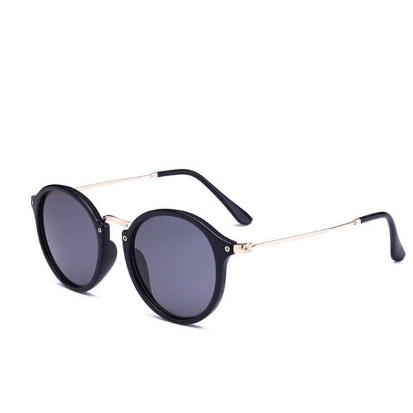 Metal Round Face Sunglasses Retro Driver Sunglasses Men And Women Sunglasses - Image 5
