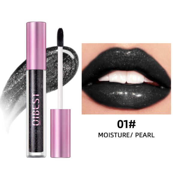 Pearlescent Lip Lacquer Gold Matte Durable Easy To Color - Image 6