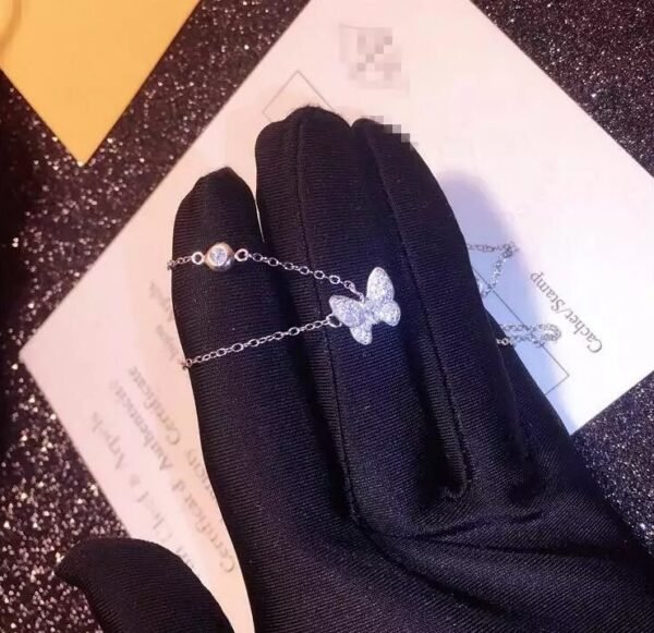 925 Sterling Silver Butterfly Long  Necklaces - Image 3