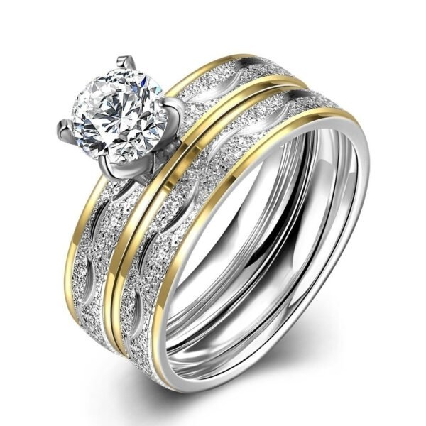 Fashion Retro Simple Couple Ring - Image 2