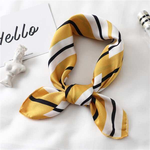 Female Ornament Satin Fashion Scarf - Image 9