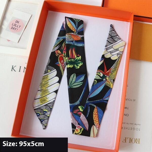 Ribbon Thin Narrow Bag Handle Scarves Decoration - Image 6