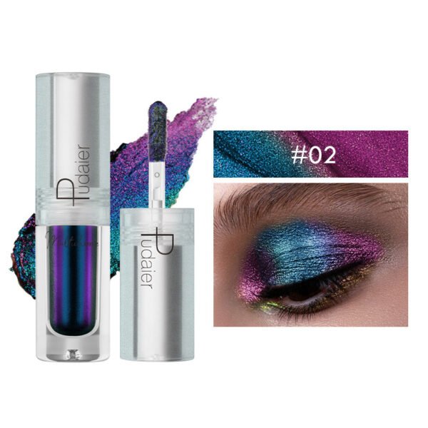 Pearlescent Monochromatic Metal Liquid Eye Shadow - Image 2