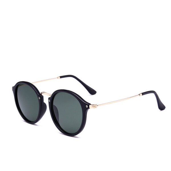 Metal Round Face Sunglasses Retro Driver Sunglasses Men And Women Sunglasses - Image 9