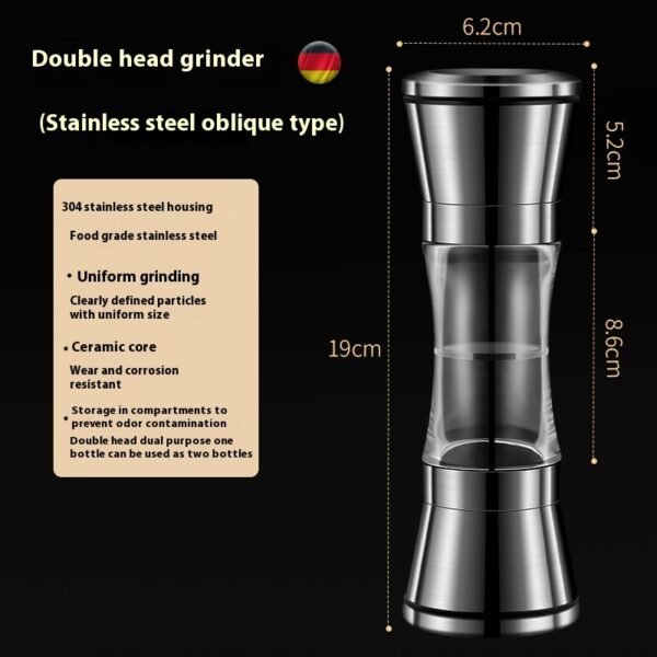 304 Double-headed Stainless Steel Pepper Grinder - Image 6