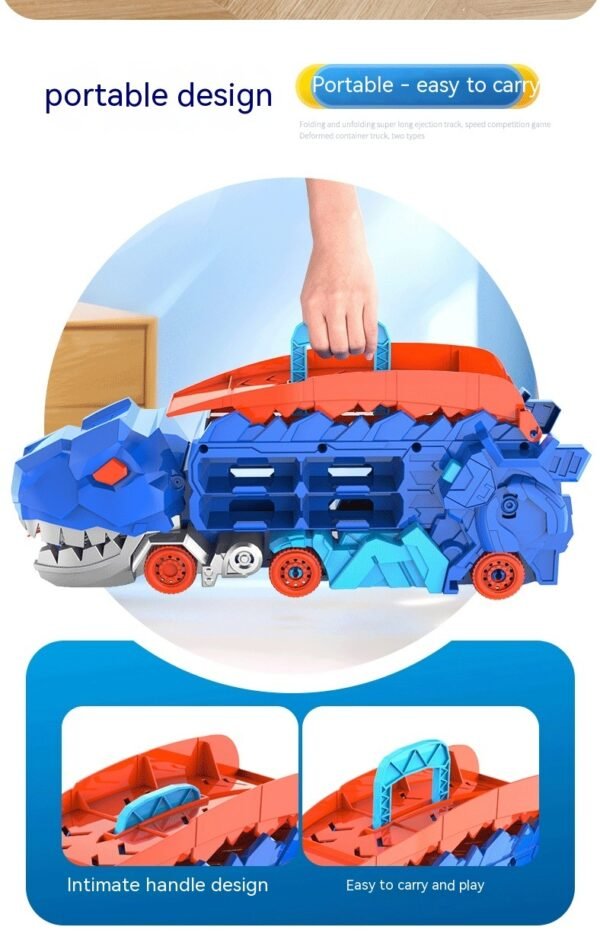 Tyrannosaurus Dinosaur Deformation Track Gliding Car - Image 9