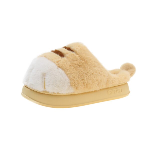 European And American Plus Size Closed Toe Fur Slipper Winter - Image 7