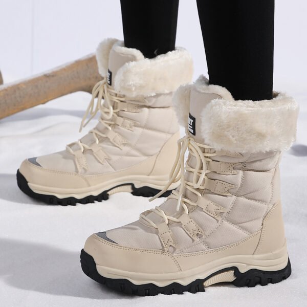 Waterproof And Cold-proof Long Boots Female Outdoor Plus Fluff Thickened - Image 7