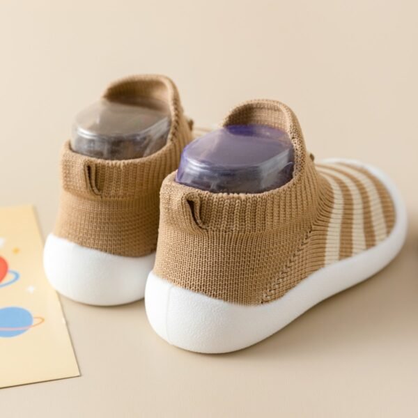 Casual Simple Soft Bottom Non-slip Cartoon Striped Toddler Shoes - Image 7
