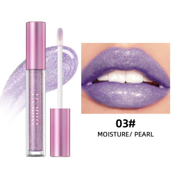 Pearlescent Lip Lacquer Gold Matte Durable Easy To Color - Image 2