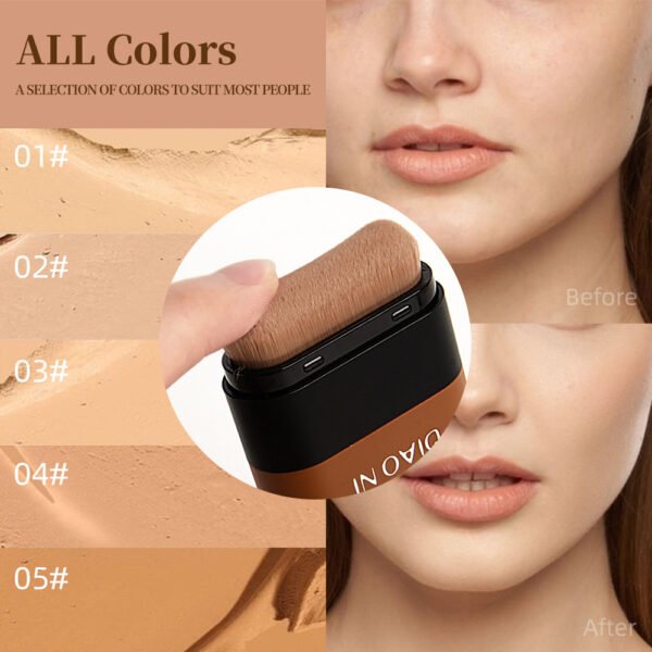 5 Colors With Brush 20g Moisturizing Light Transparent Concealing Foundation - Image 10