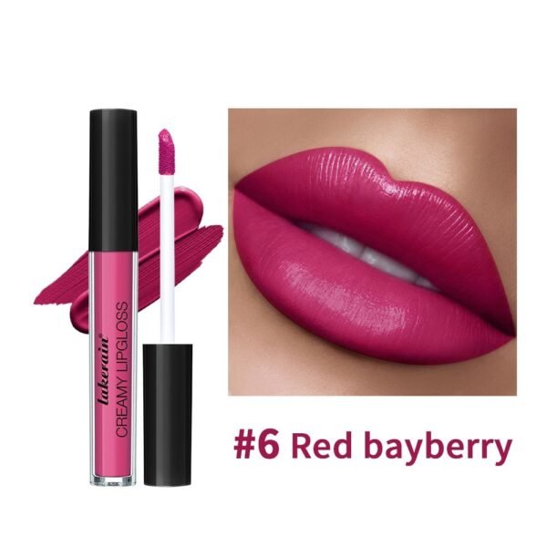 Semi Matte Velvet Waterproof No Stain On Cup Moisturizing Lip Gloss - Image 6