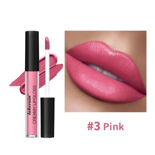 Semi Matte Velvet Waterproof No Stain On Cup Moisturizing Lip Gloss - Image 4