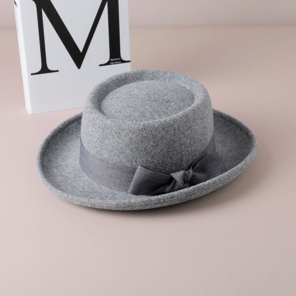 Vintage Bow British Wild Leisure Fashion Top Hat - Image 3
