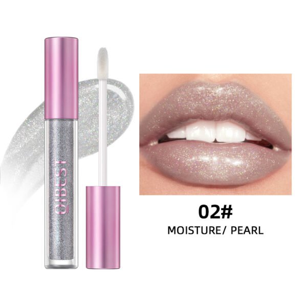 Pearlescent Lip Lacquer Gold Matte Durable Easy To Color - Image 5