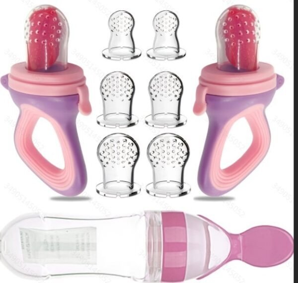 Geometric Confused Bottle Fruit And Vegetable Feeder Nipple 6 Suit - Image 5