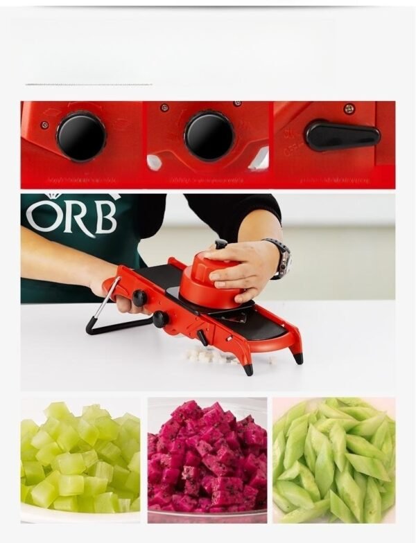 Manual Multi-function Vegetable Chopper Adjustable Thickness Slice - Image 5
