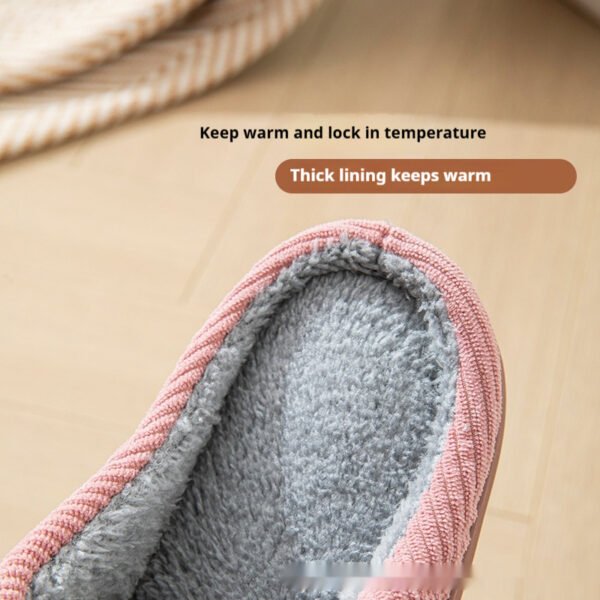 Home Indoor Wear-resistant Non Slip Cotton Slippers - Image 4