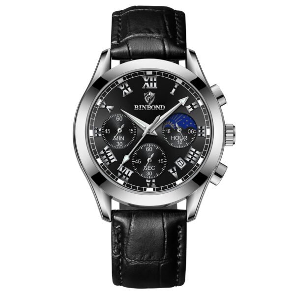 Multifunctional Sports Three Eyes And Six Needles Waterproof Luminous Men's Watch - Image 6