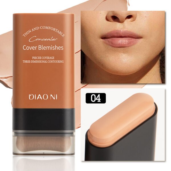 5 Colors With Brush 20g Moisturizing Light Transparent Concealing Foundation - Image 7