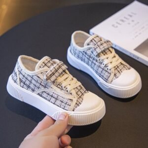 Children's Canvas Soft Bottom Casual Sports Skate Shoes