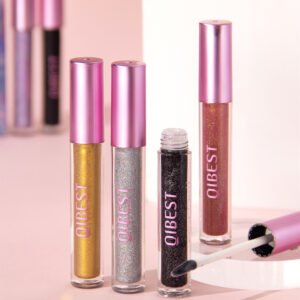 Pearlescent Lip Lacquer Gold Matte Durable Easy To Color