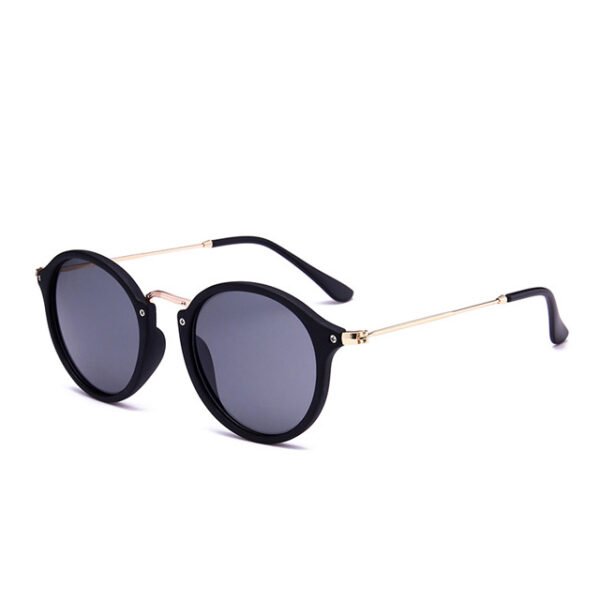 Metal Round Face Sunglasses Retro Driver Sunglasses Men And Women Sunglasses - Image 4