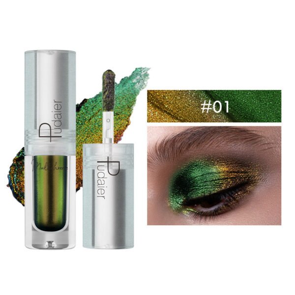 Pearlescent Monochromatic Metal Liquid Eye Shadow - Image 9