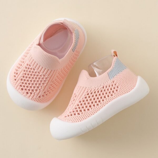 Baby Toddler Shoes Soft Bottom Non-slip Lightweight Flying Woven Shoes - Image 5