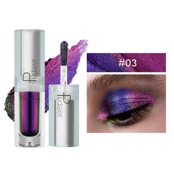 Pearlescent Monochromatic Metal Liquid Eye Shadow - Image 6