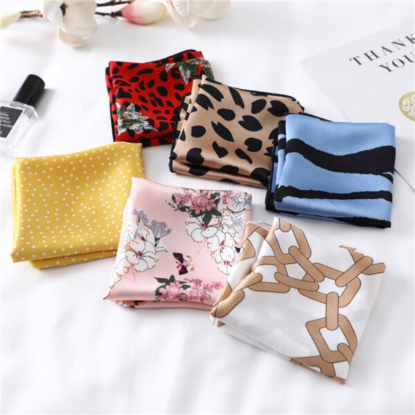Female Ornament Satin Fashion Scarf - Image 2