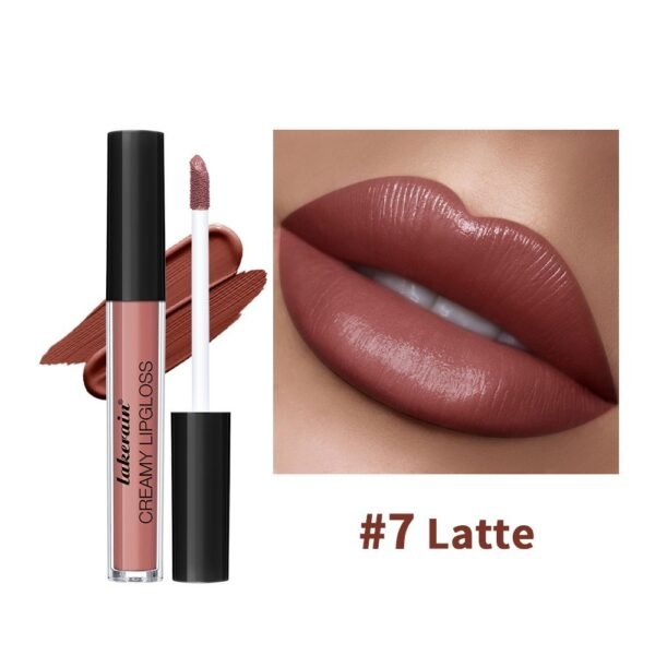 Semi Matte Velvet Waterproof No Stain On Cup Moisturizing Lip Gloss - Image 3