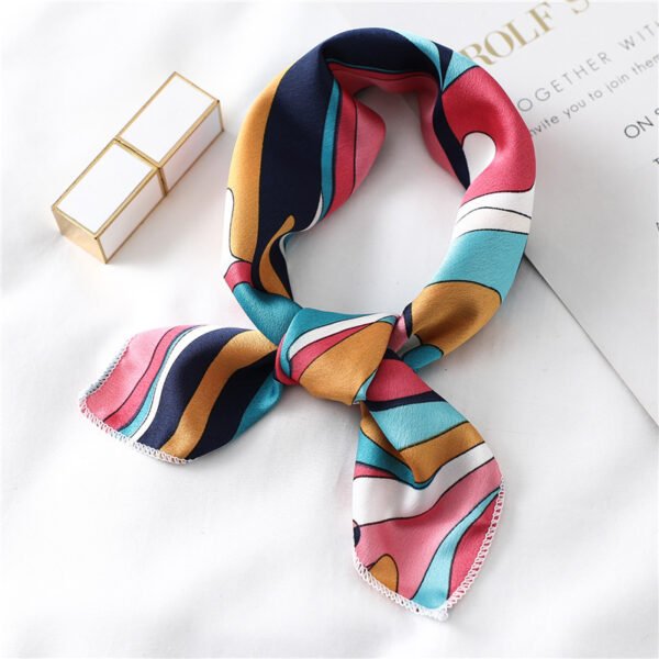 Female Ornament Satin Fashion Scarf - Image 5