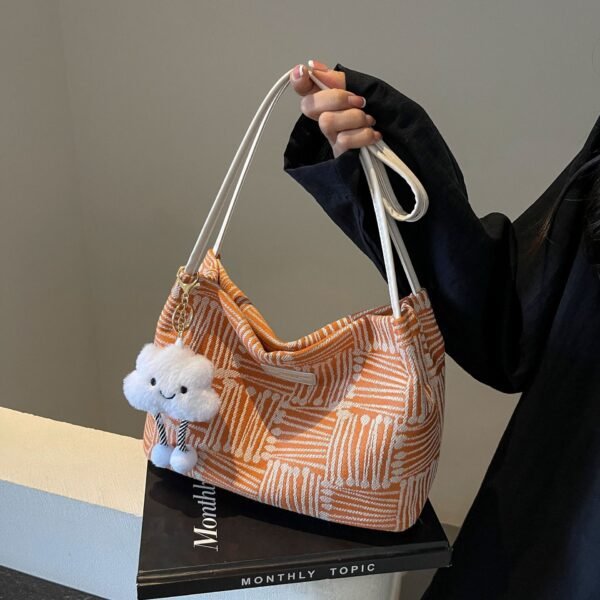 Women's Korean-style Fashion Striped Bag - Image 4