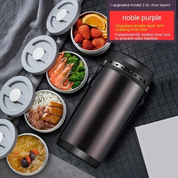 Multi-layer Insulated Lunch Box Large Capacity Separated Bento Box - Image 10